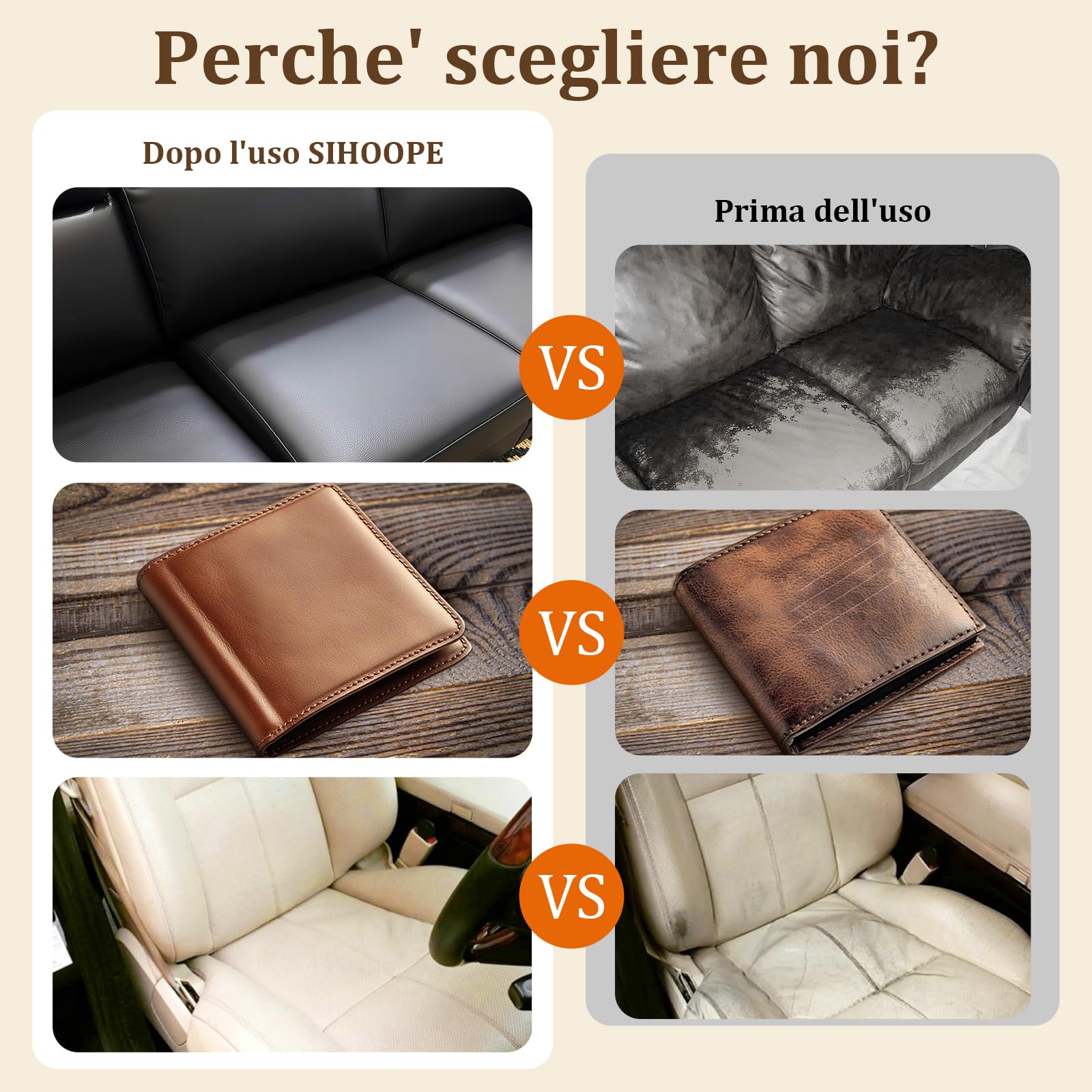 Kit Riparazione Pelle 240g Marrone Chiaro: Ricolorante Per Divani, Sedili Auto, Giacche E Scarpe – Formula Non Tossica - 2