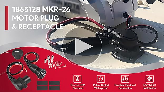 Amazon.com: 1865120 1865128 MKR-26 Trolling Motor Plug and