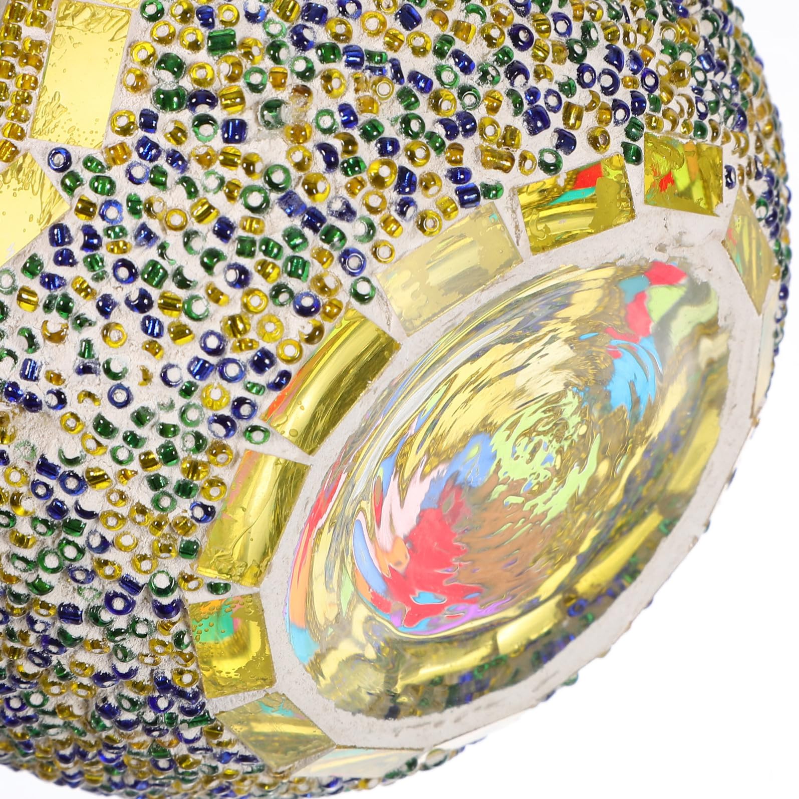 Balacoo Portacandele in Vetro Mosaico 2 Pezzi per Decorazione Casa e Banchetto, Stile Classico e Creativo, come Centrotavola Moderno