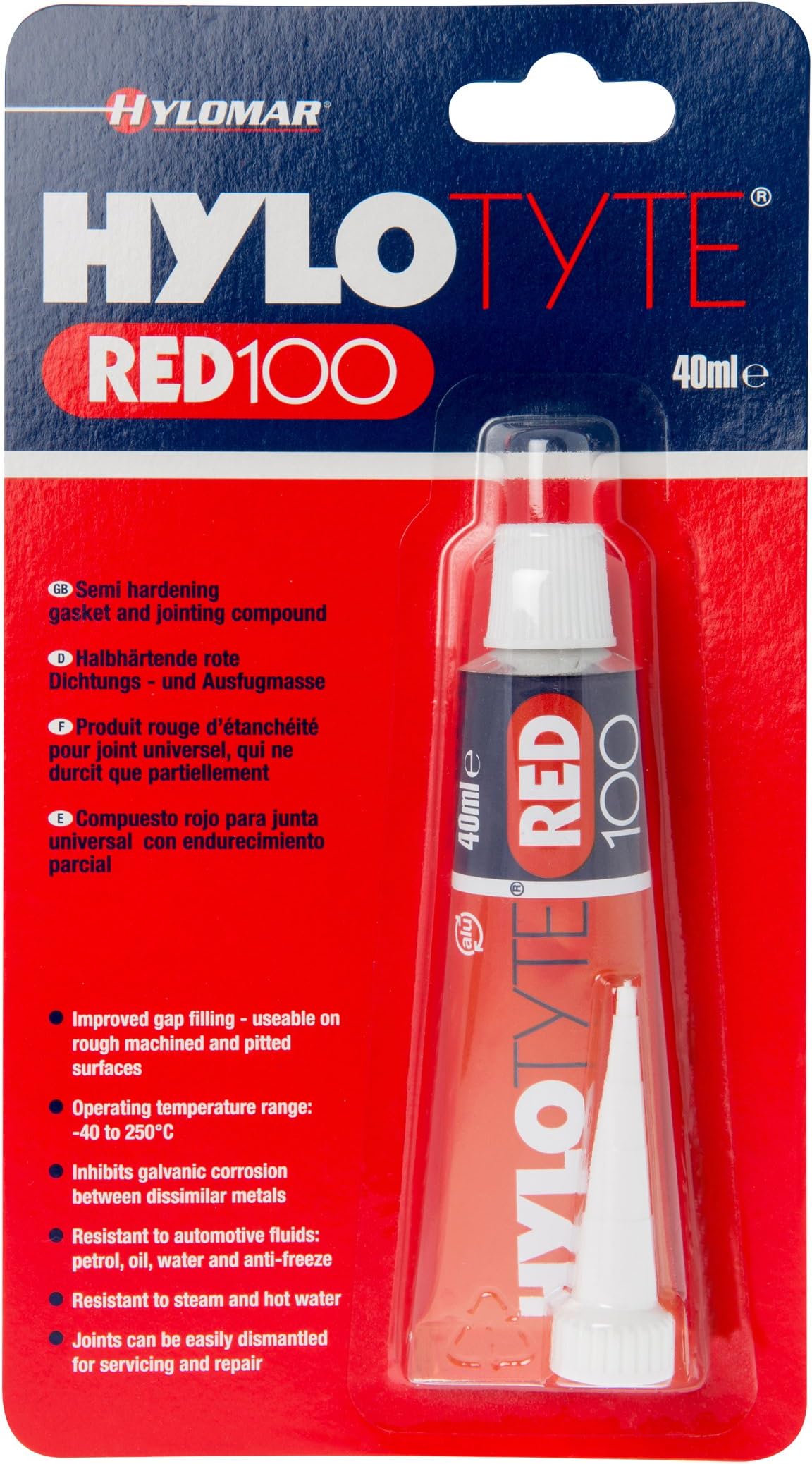 Hylomar F/HYTR100/040M Hylotyte, Red