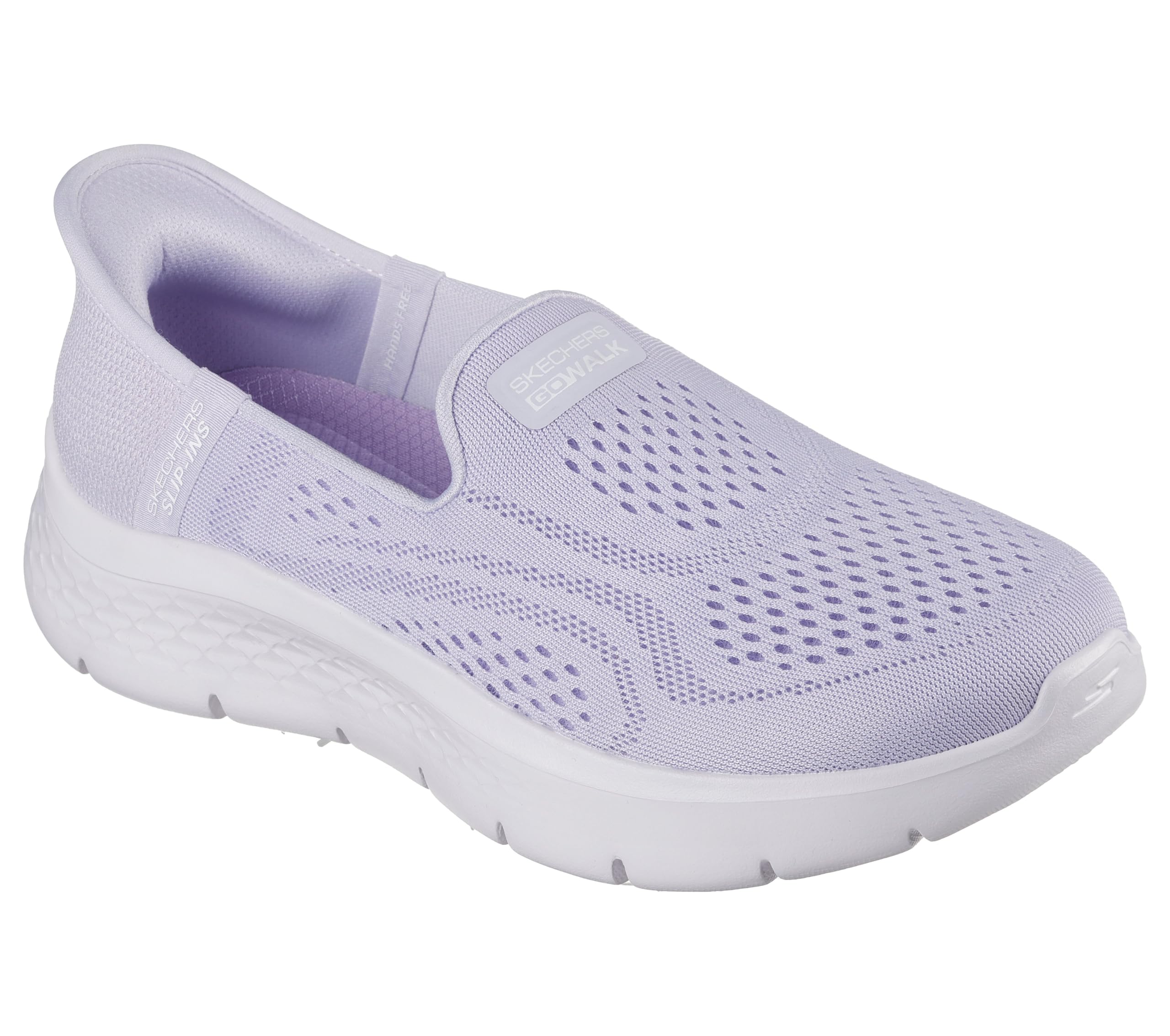 Skechers Women's Go Walk Flex Yael Slip-On Sneakers, Lavender Textile/Trim, 5.5 UK