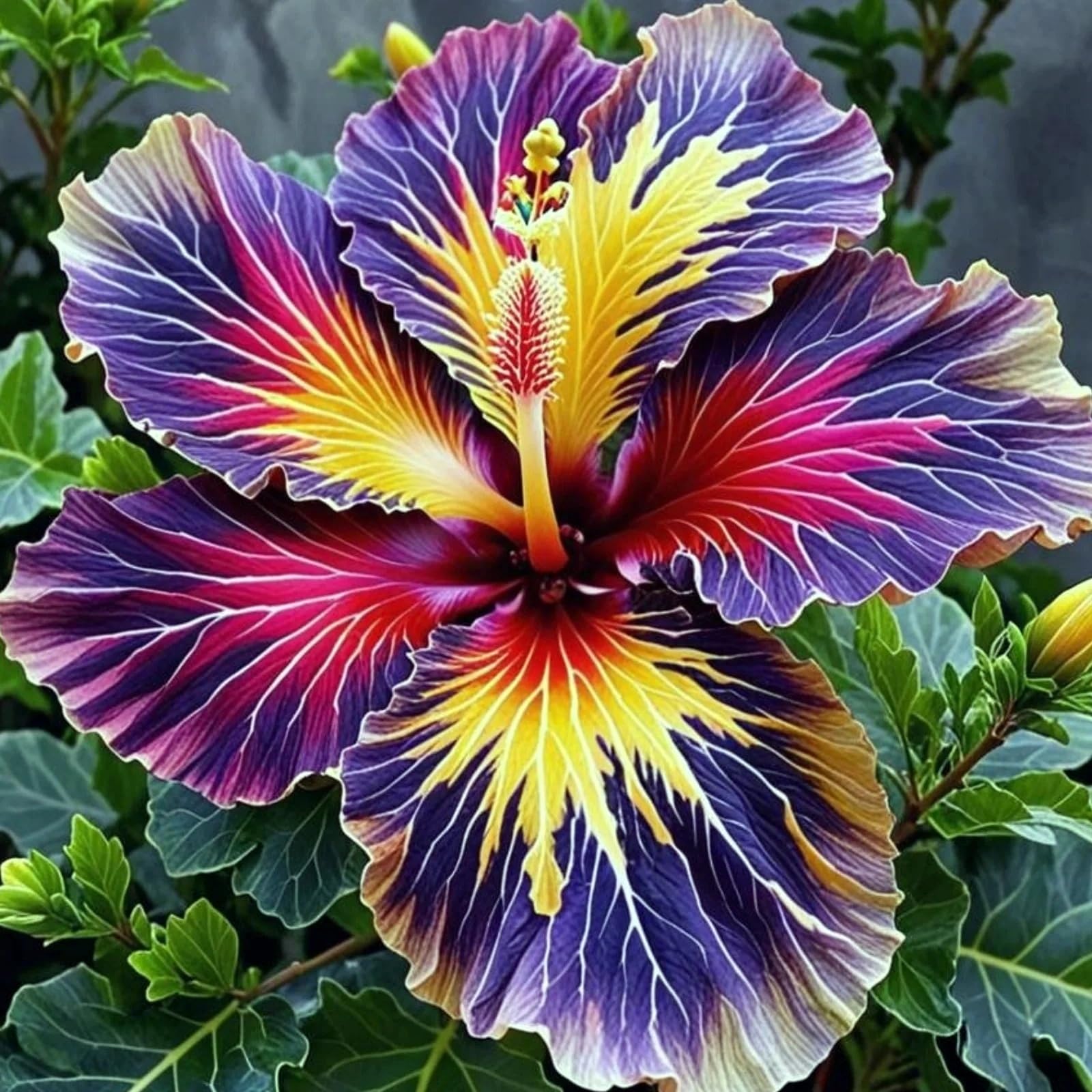 Rare Hibiscus, Surprisingly Growing, Hardy Perennial, Suitable for Spring and Autumn, Garden Viewing, No Watering Required111-4 Rhizome-A