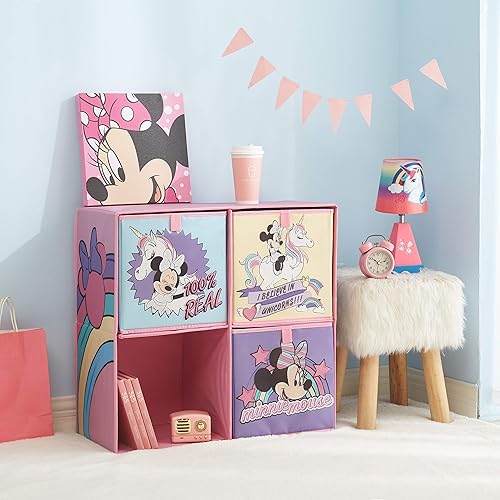 Miniatura 12 de Idea Nuova Baby Shark - Cubby plegable de almacenamiento suave con 3 cubos plegables