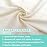 American Baby Company 2 Pack 100% Natural Cotton Fitted Crib Sheets 52 x 28 - Soft, Breathable, Hypoallergenic & Gentle Toddler Bed Sheets, Cream and White, Neutral for Boys & Girls