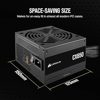CORSAIR CX650 80 PLUS Bronze Non Modular Low-Noise ATX 650