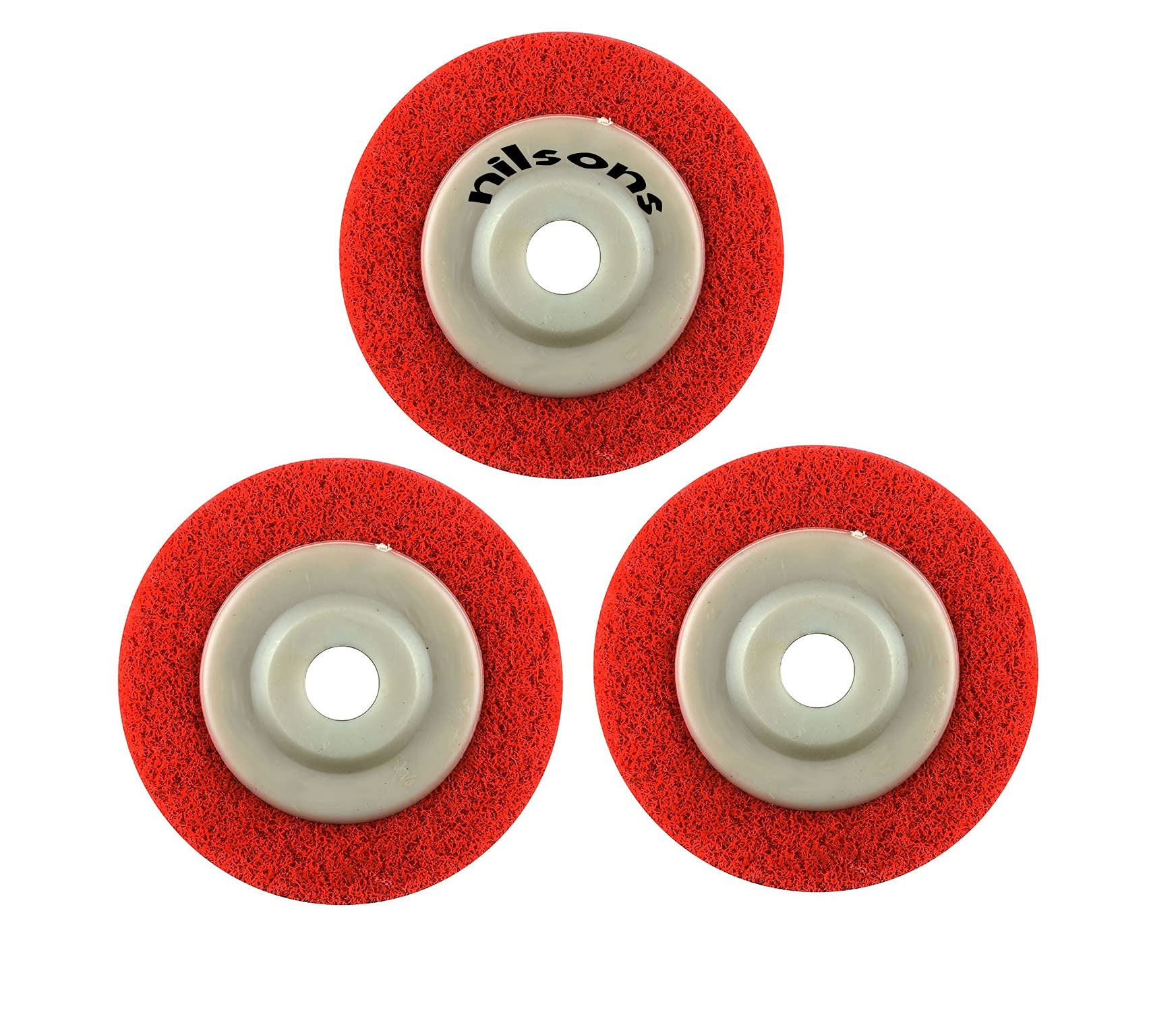 Nilsons Nylon fiber buffing disc 4 inch polishing pad abrasive, paint & rust remover sanding wheel accessories for angle grinder 100 mm (3 pcs) (B09BFZ9JVY) Amazon Price History, Amazon Price Tracker