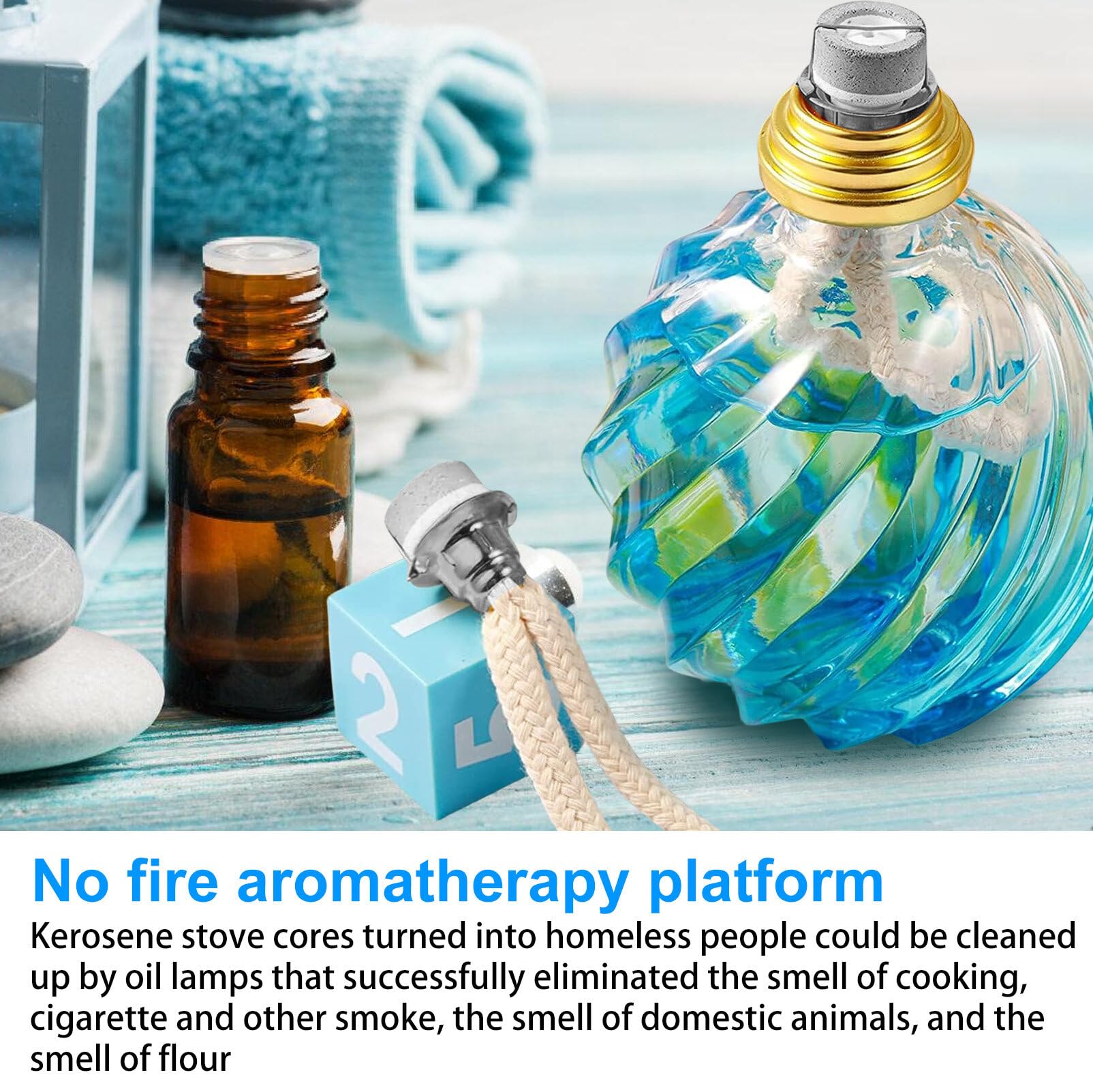 2 Stoppini Per Lampade Catalitiche - 18mm, Argento, Per Oli Profumati E Aromaterapia - Foto 6