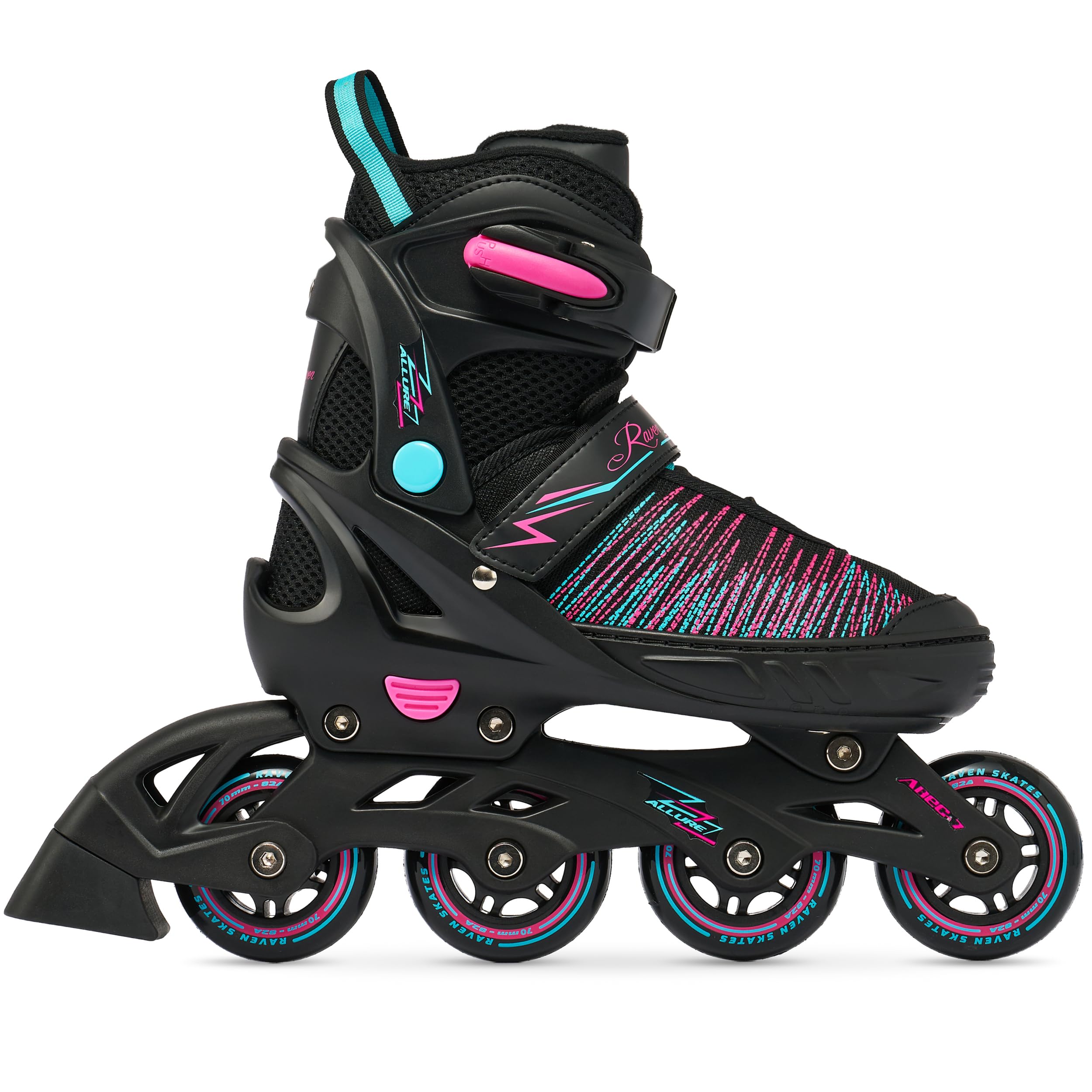 RAVEN 2in1 Pattini da ghiaccio Pattini in linea Inline Skates per bambini, adulti, ragazze e donne regolabili