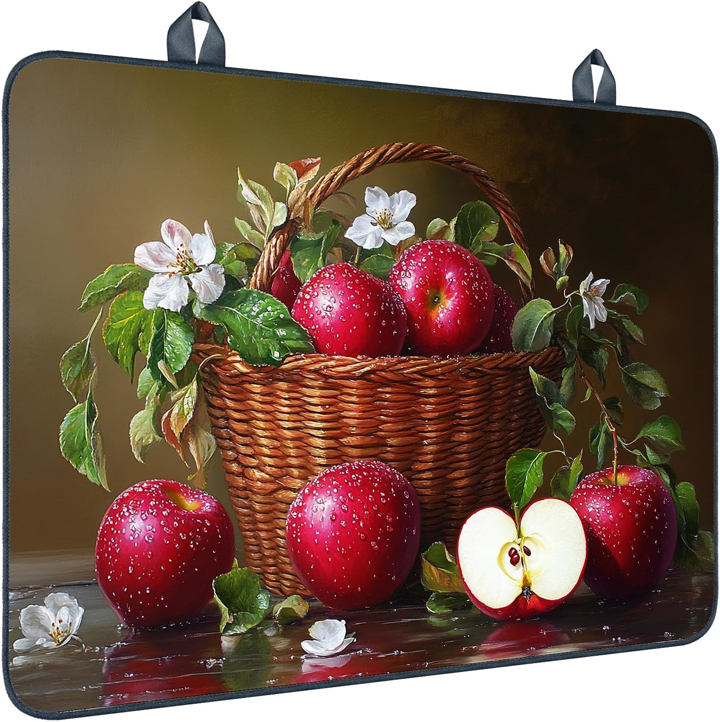 Nuxovilar Stove Top Cover Still Life Design Polyester & Diatom Mud Blend 20.47x28.34 Inches - Stove Cover for Family Living Space