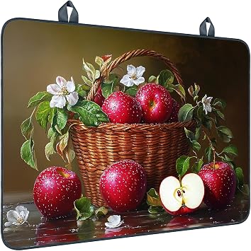 Nuxovilar Stove Top Cover Still Life Design Polyester & Diatom Mud Blend 20.47x28.34 Inches - Stove Cover for Family Living Space