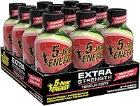 Vista 1 de 5-Hour Energy Extra Strength - Bebida energética de sandía sin azúcar, 1.93 oz (paquete de 12)