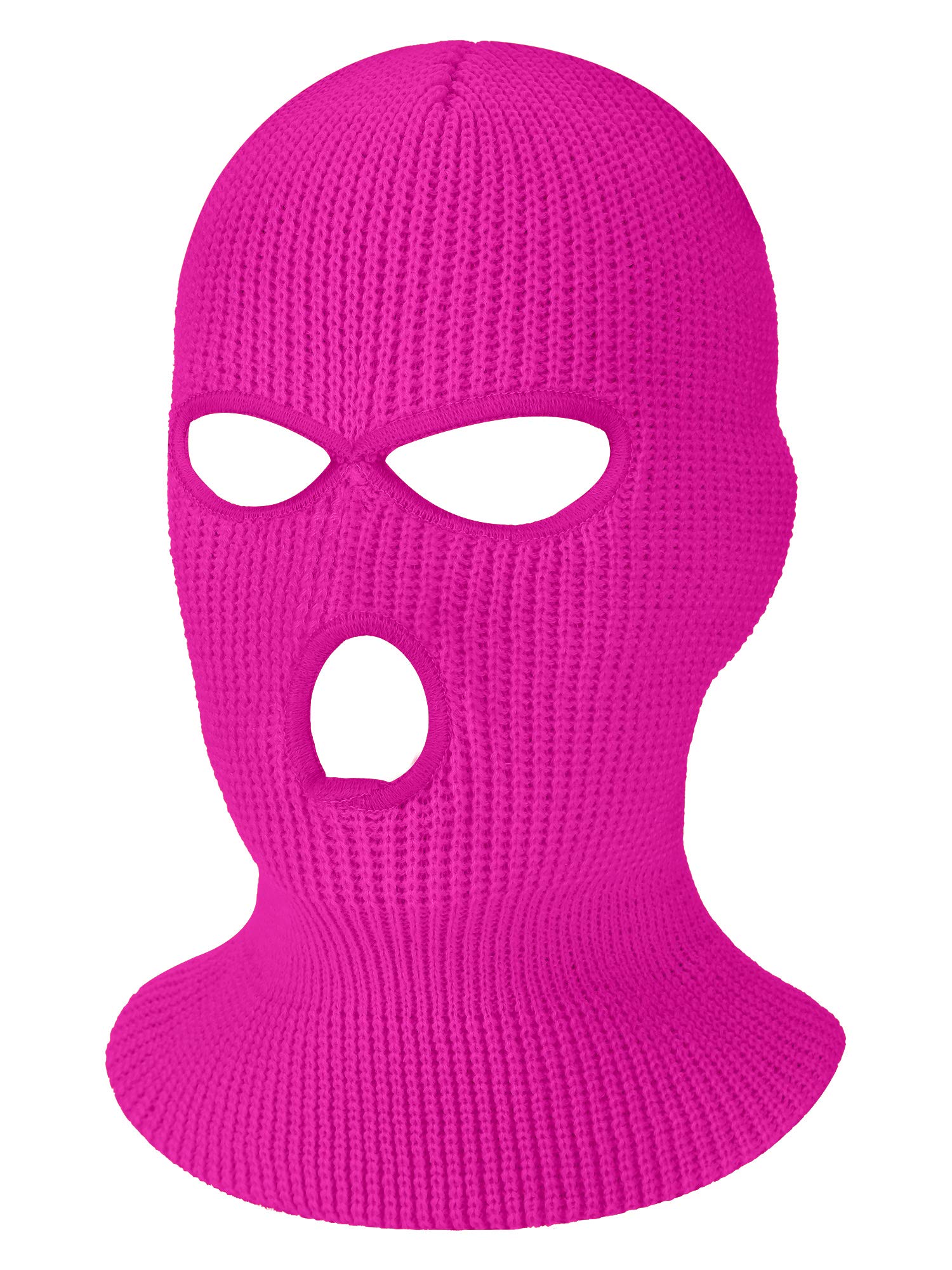 SATINIOR 3 Holes Ski Mask Full Face Cover Outdoor Balaclava Winter Knitted Neck Gaiter for Halloween Sports Cycling