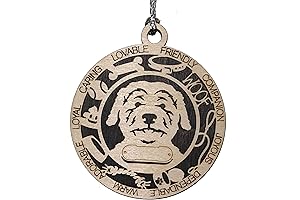 Personalized Aussie Doodle Christmas Ornament