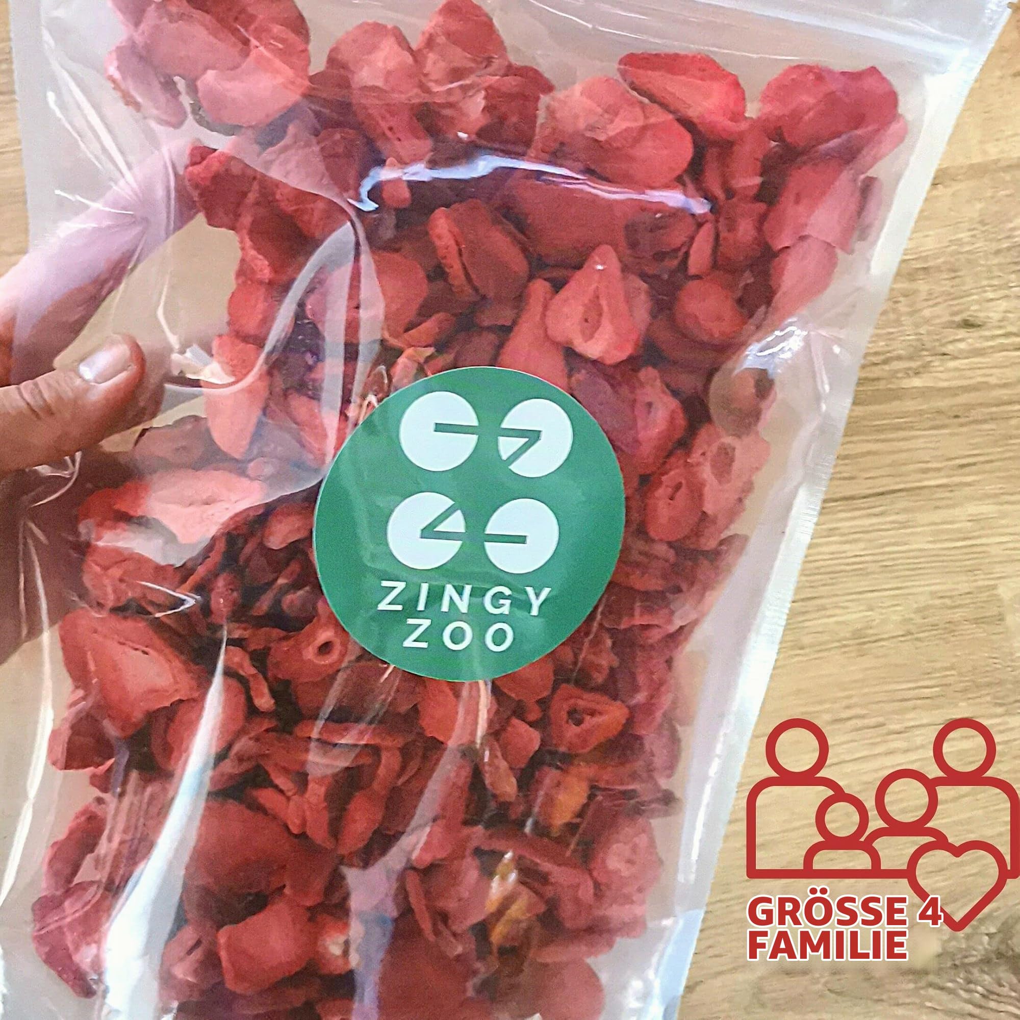 Gefriergetrocknete Erdbeeren | XXL 500g Gefriergetrocknete Früchte Gefriergetrocknet | Getrocknete Früchte Ohne Zucker Trockenobst | Getrocknete Erdbeeren Gefriergetrocknet | Gefriergetrocknetes Obst