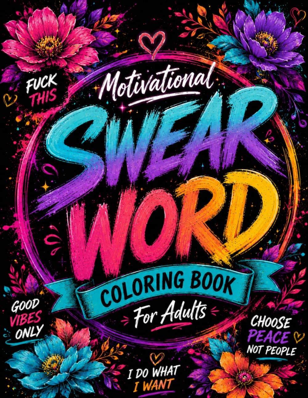 Swear Words Coloring Book for Adults: Inspirational Qoutes Coloring,50+ Bold & Inspirational Quotes for Adult Relaxation & Empowerment