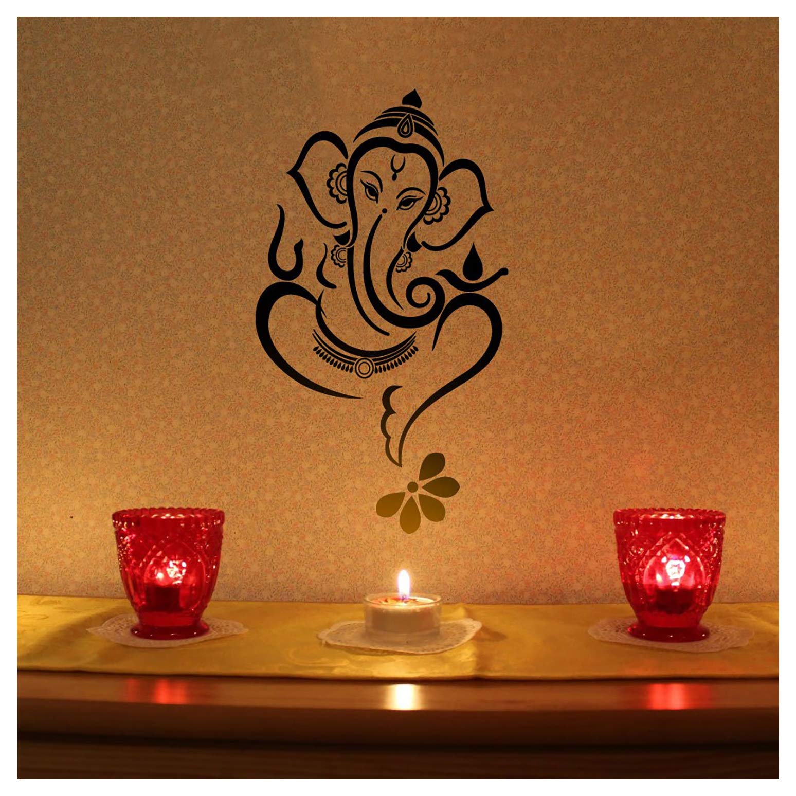 YMS Shree Ganesha Reusable DIY Wall Stencils for Home Wall Decor (PVC, 24-inch X 40-inch) (B082VD8BWW) Amazon Price History, Amazon Price Tracker