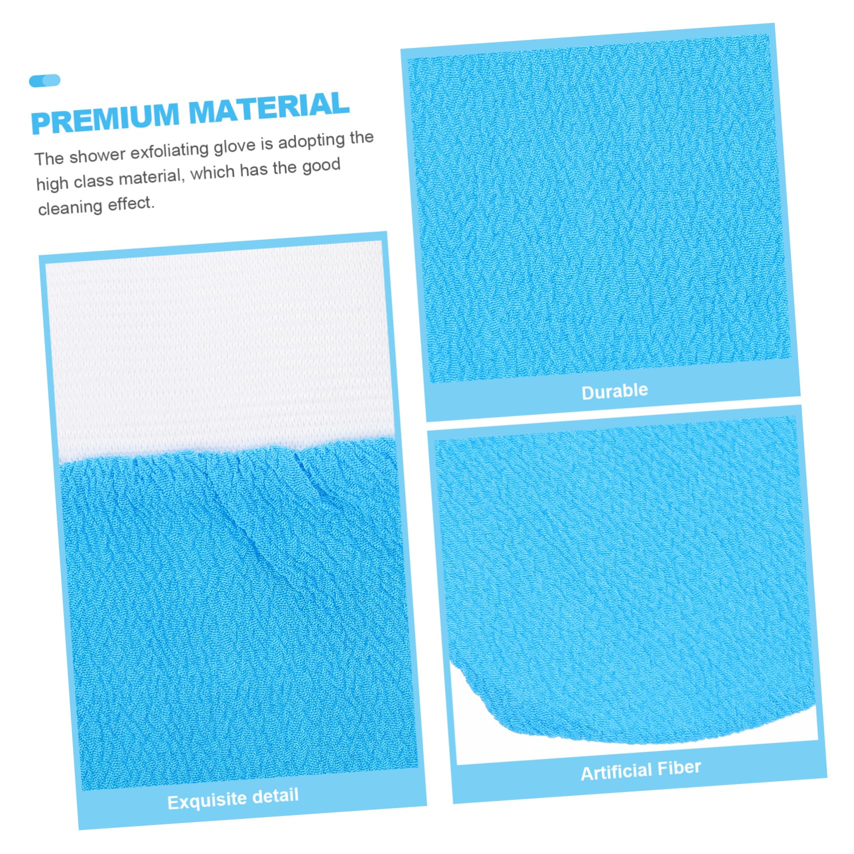 Healeved 10piezas Guantes Exfoliantes Para Ducha Mitones De Baño Para Exfoliación De Piel Para Espalda Piernas y Brazo Material De Artificial Color Aleatorio