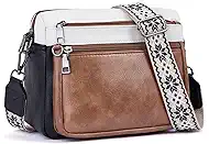 Crossbody Purses for Women Trendy,Vegan Leather Crossbody Bags,Cell Phone Camera Shoulder Handbags with Card Slots