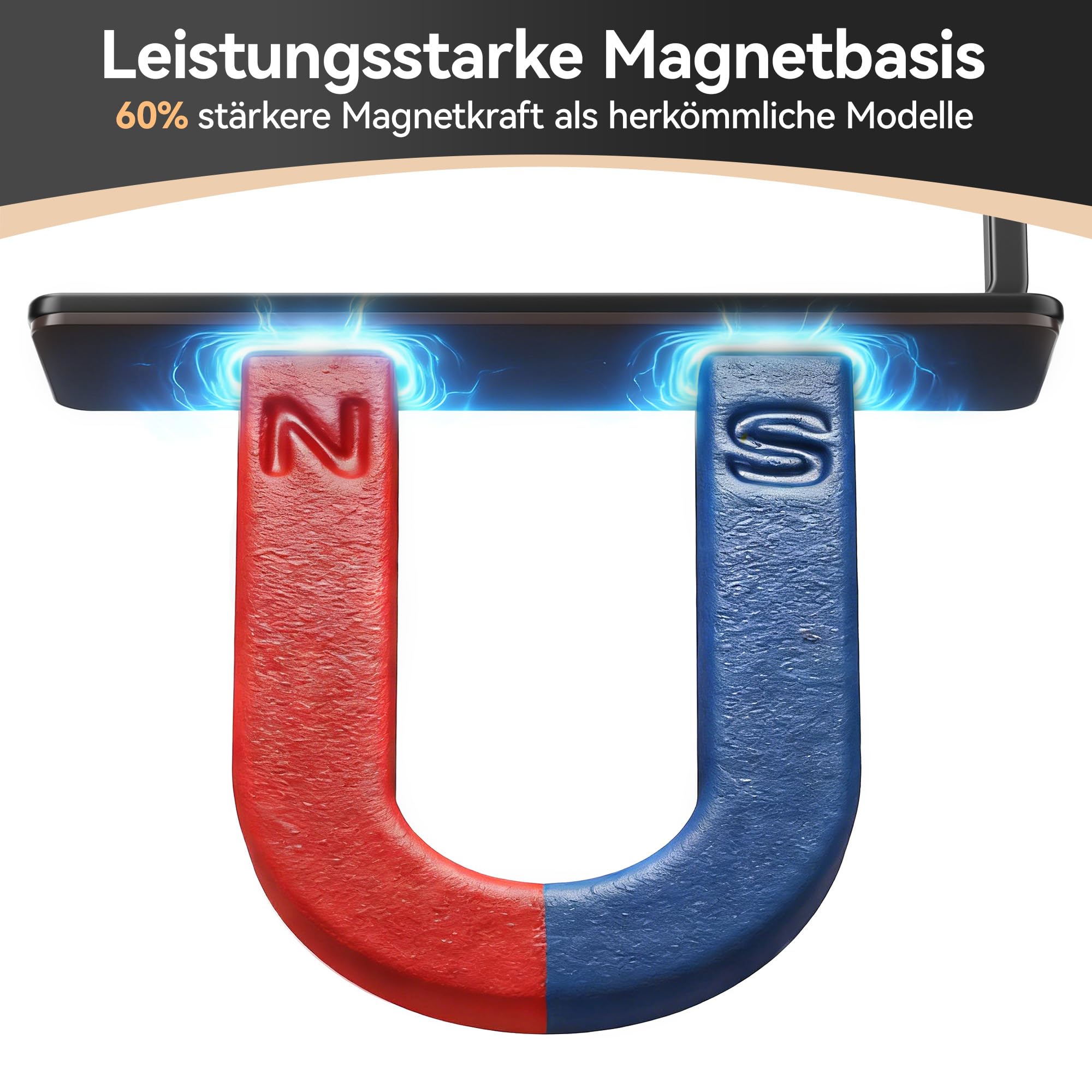 Extra starker magnetischer Küchenrollenhalter für Jumbo-Rollen, Schwarz, für Kühlschrank, Waschmaschine, Wohnwagen und Grillwagen