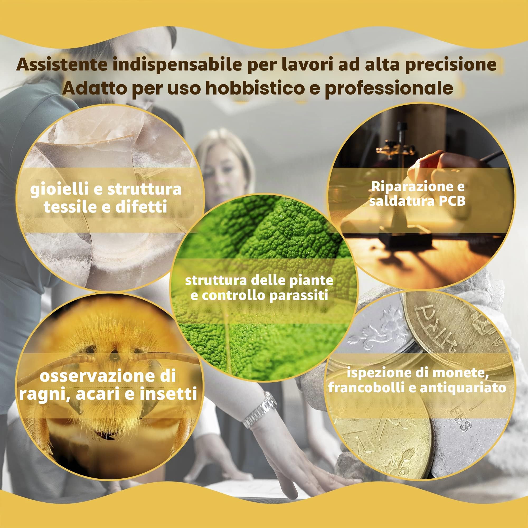 Levenhuk DTX 350 LCD Microscopio Digitale Portatile USB con Ingrandimento Zoom 20–300x per Lavori di Precisione in Ambito Elettronico, Biologico, Zoologico e per la Gioielleria