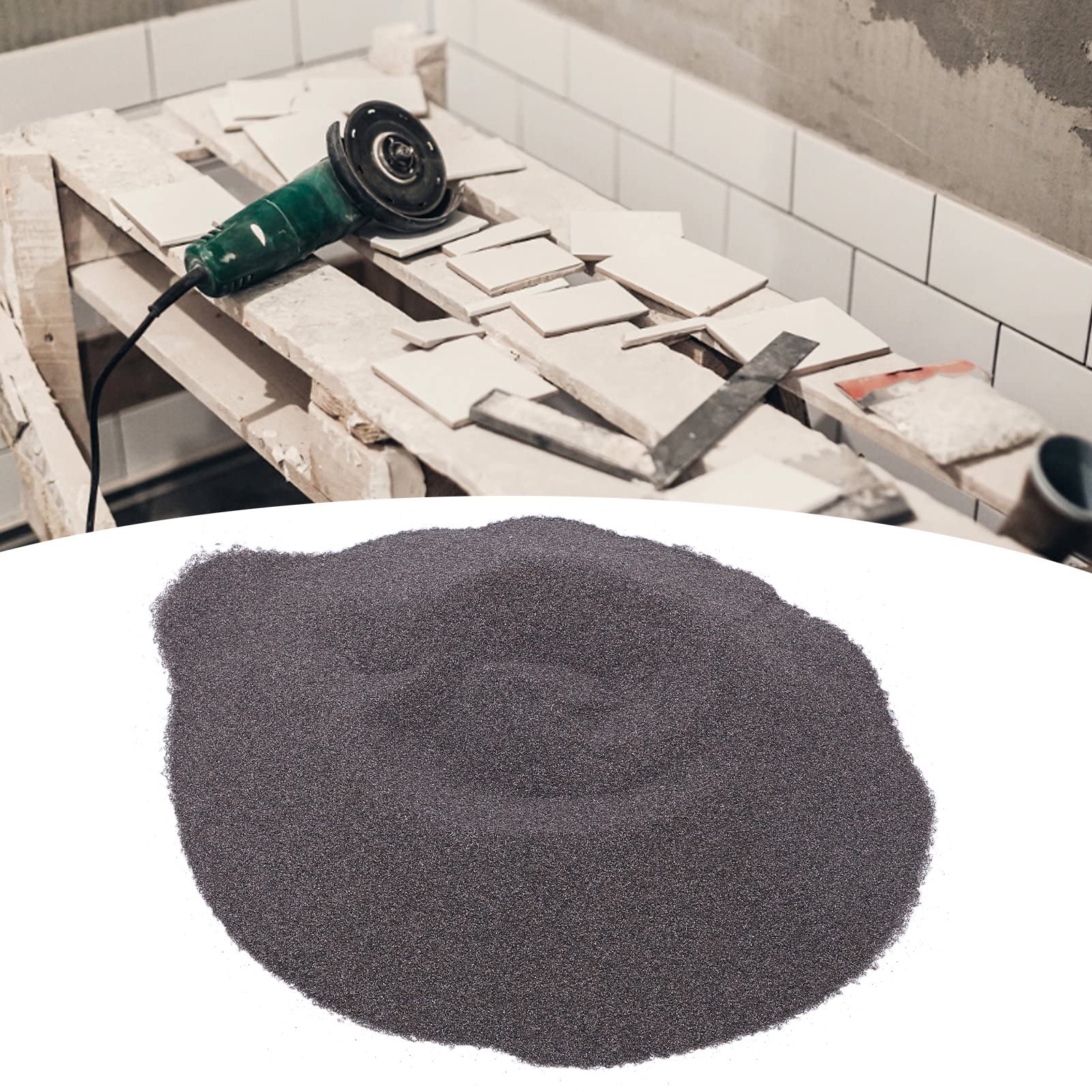 Média de soufflage d'oxyde d'aluminium 1 kg 1ère qualité sable sablage poudre sable sablage média abrasif pour résine céramique nylon meule sablage polissage 120 grains