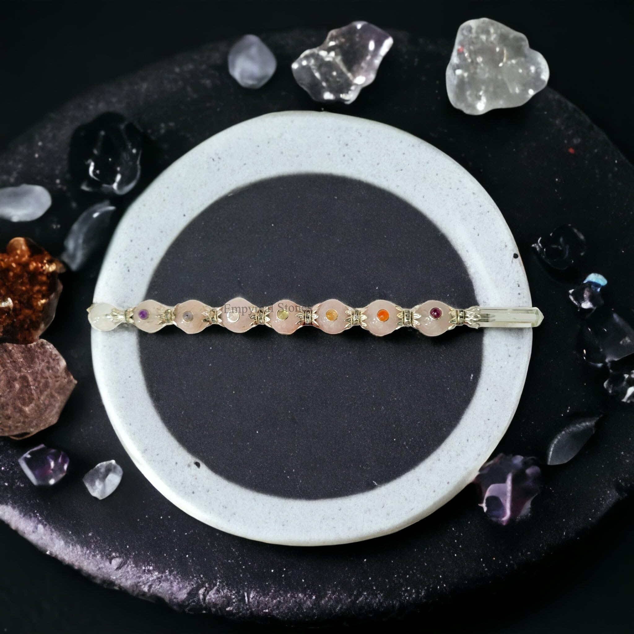 クリスタル チベタン ヒーリングスティック　ワンド　7チャクラ Amazon.co.jp: Empyreal Crystal 7チャクラヒーリングワンド 形而上学