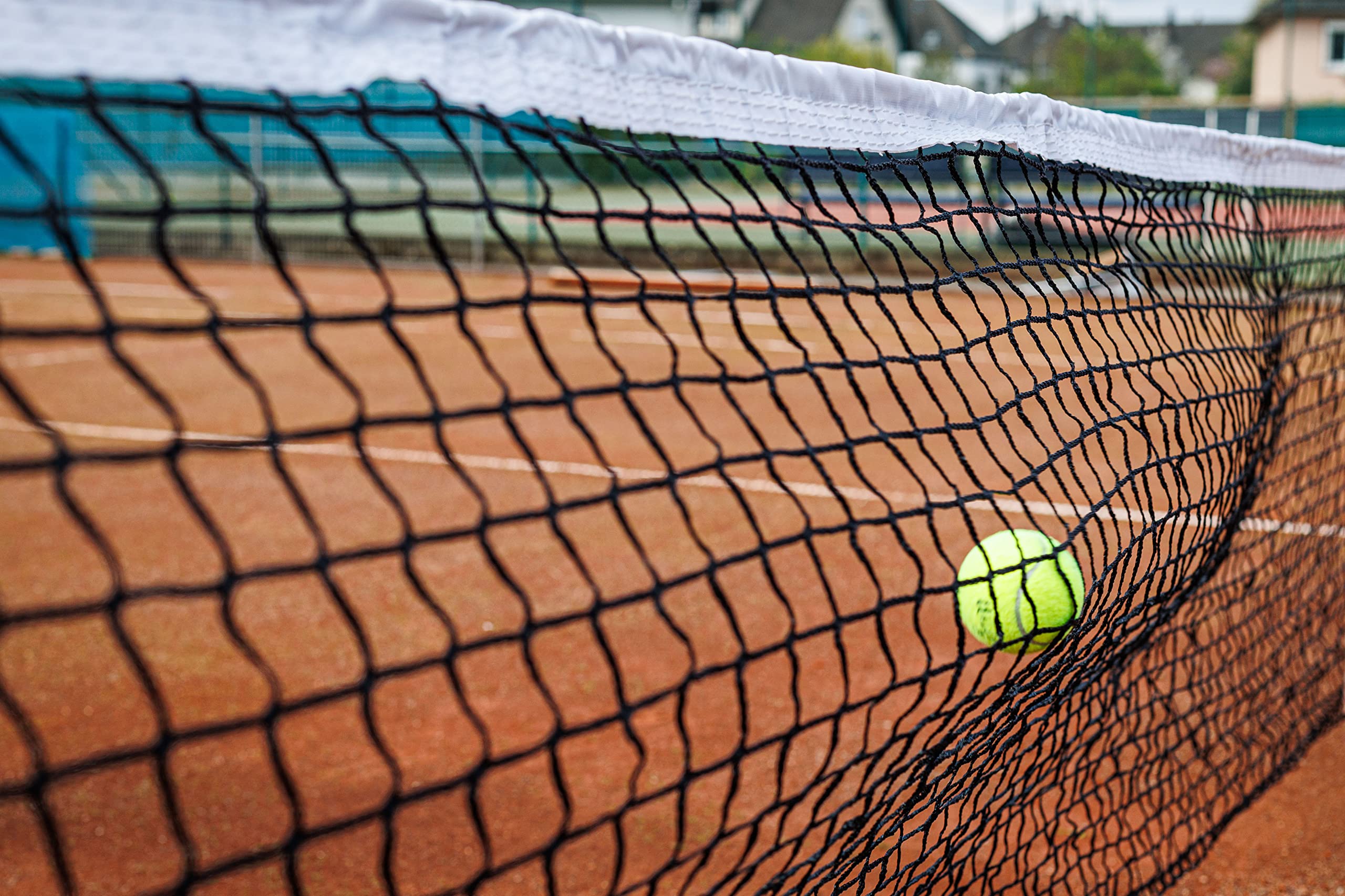 Carrington® 3mm-Tennisnetz - Club Turnier - Spezielles Matschnetz mit schmutzabweisendem Band!