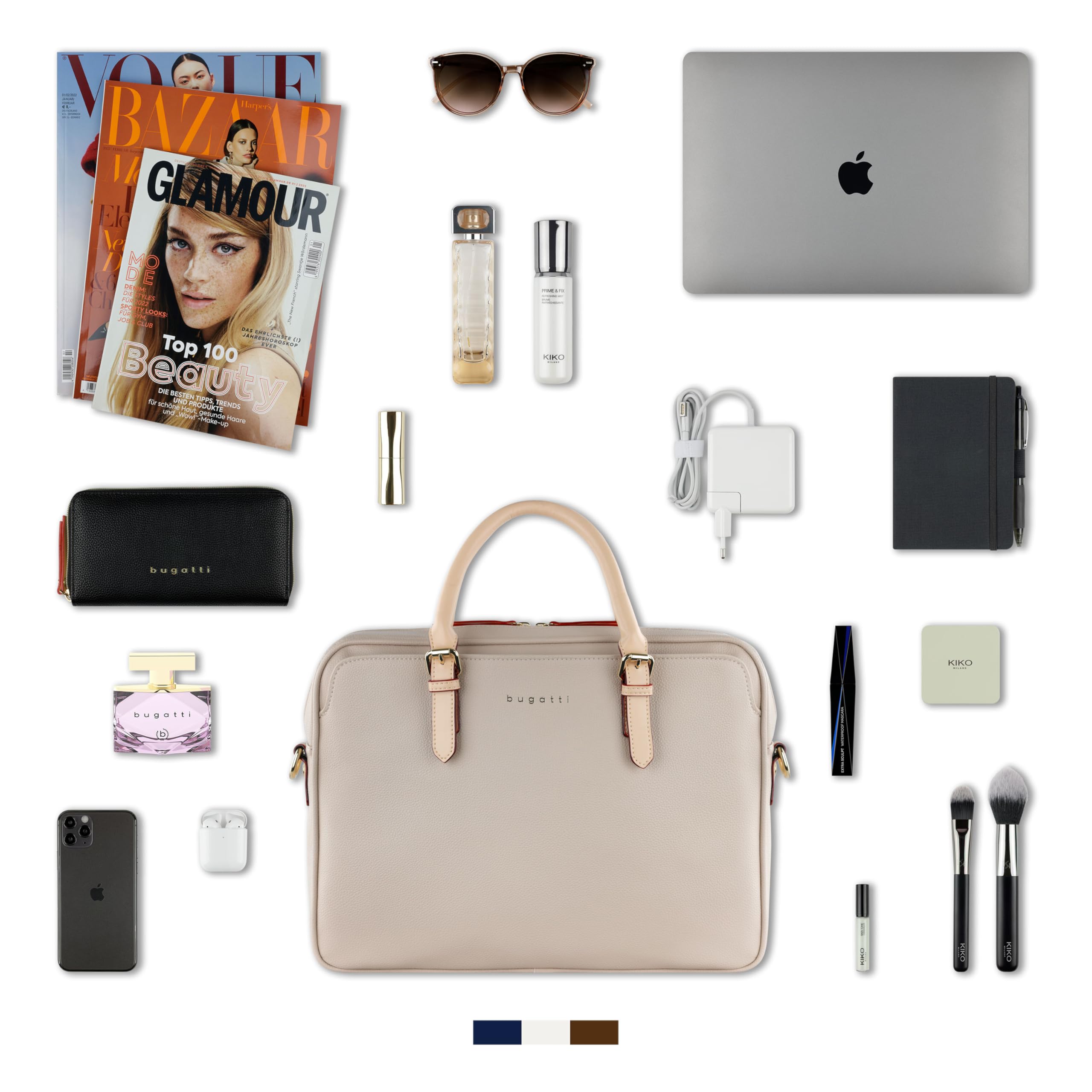 bugatti Ella Borsa business 15", cartella in similpelle con scomparto per laptop