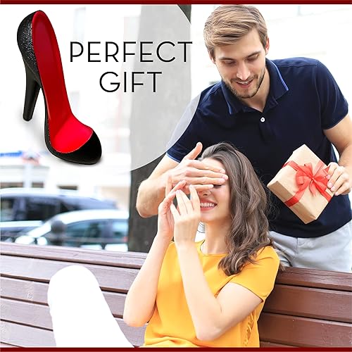 Miniatura 7 de Trovety Soporte de teléfono para zapatos, elegante poliresina, para el hogar, escritorio, mesa de oficina, base estable, tamaño amplio, para la