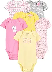 Body Pacote com 6 bodies de manga curta Simple Joys by Carter'sUnisex Bebê