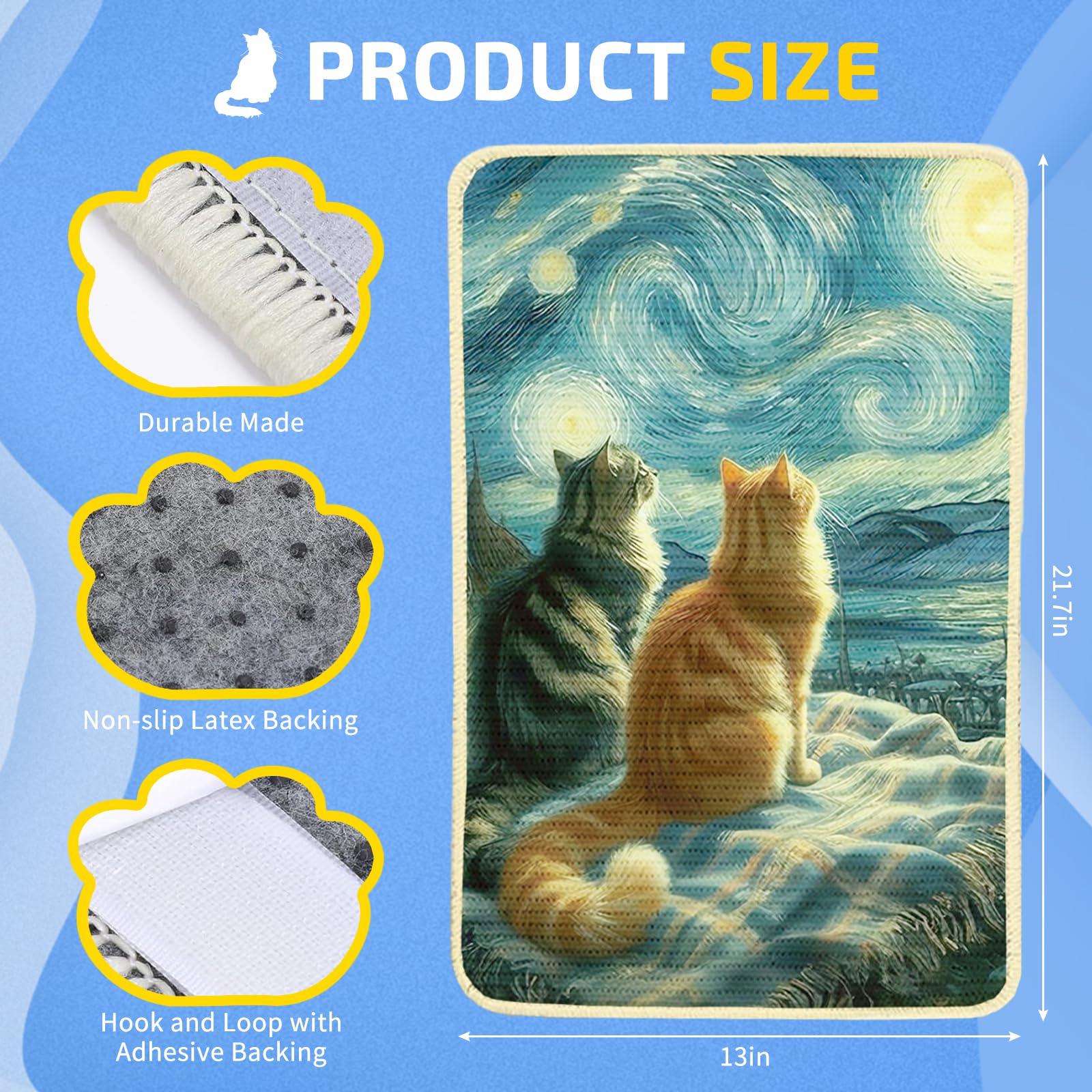 Sisal Cat Scratcher Mat,Decorative 22