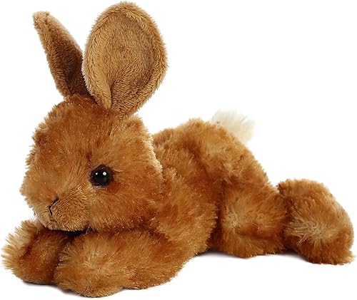 Miniatura 2 de Aurora® - Adorable Mini Flopsie™ conejo Bitty Bunny™ - Animal de peluche, facilidad para jugar, compañero eterno - Marrón, 8 pulgadas