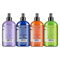 Vista 3 de Dr. Bronner's - Organic Sugar Soap (12 oz Variety Pack) Lavender, Peppermint, Tea Tree, & Lemongrass - Made with Organic Oils, Sugar & Shikakai