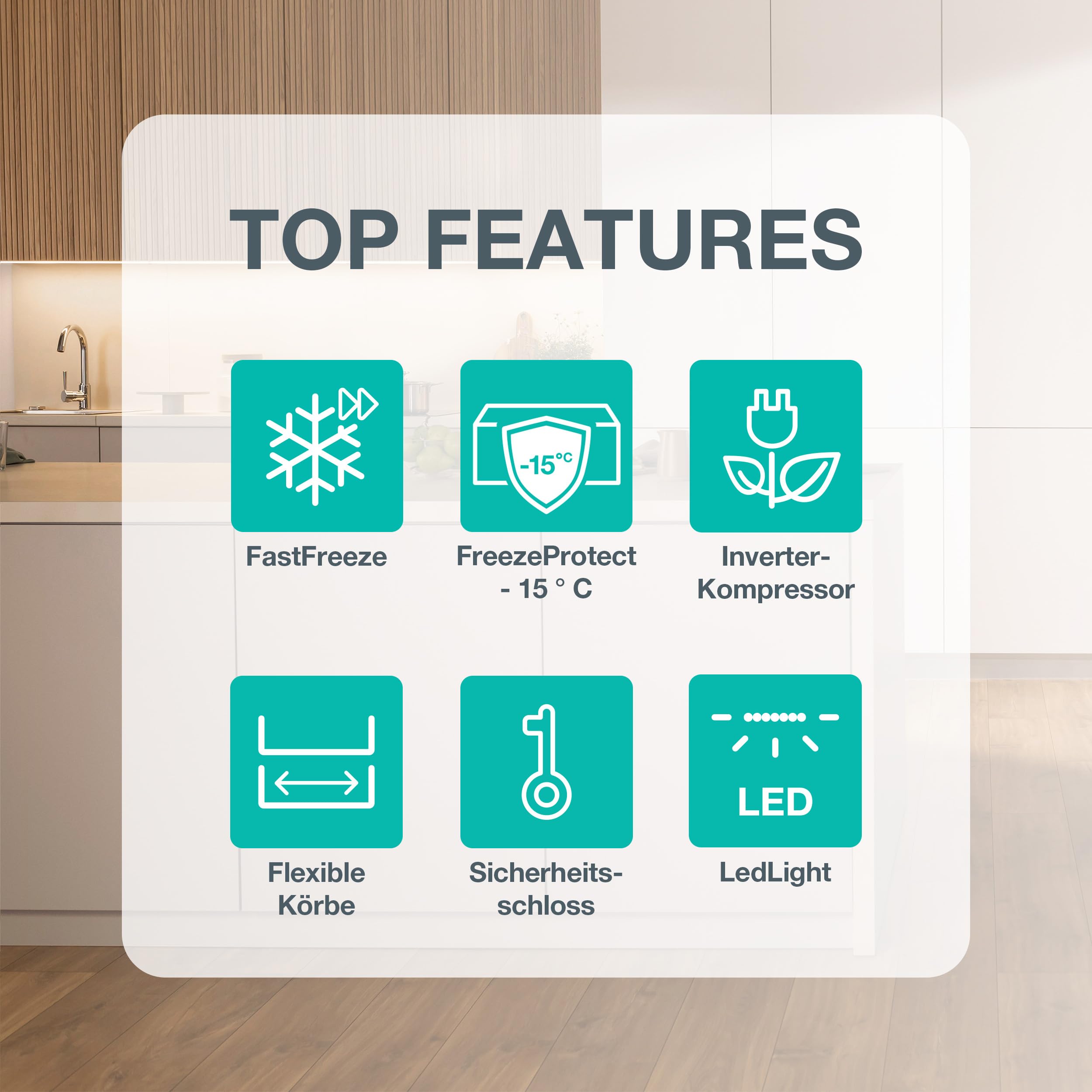 Gorenje FH30DAW Gefriertruhe 297 Liter 111,4 cm Breite Inverter FastFreeze Weiß