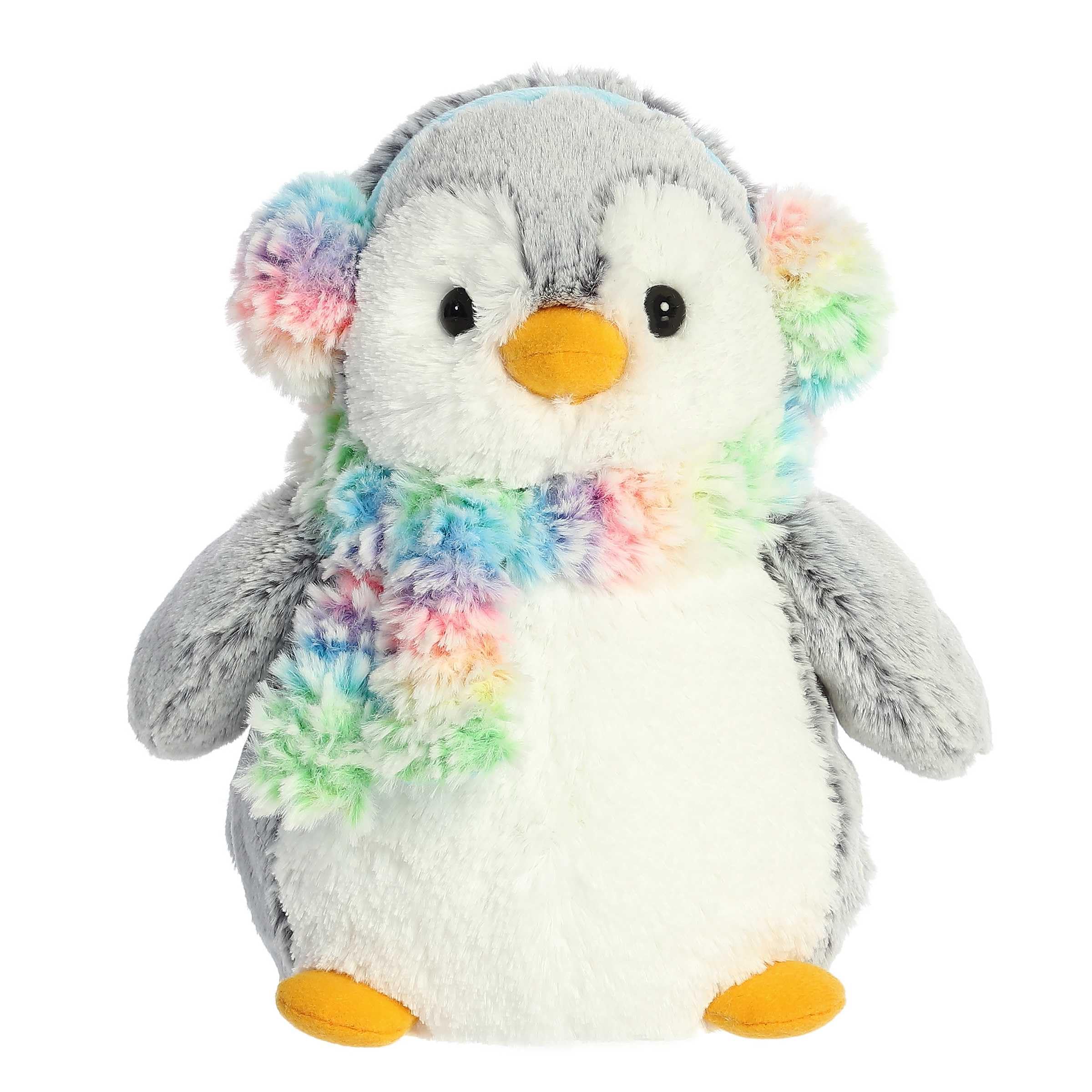 Amazon.com: Aurora® Festive Pompom Penguin™ Pom Pom Rainbow Muffs