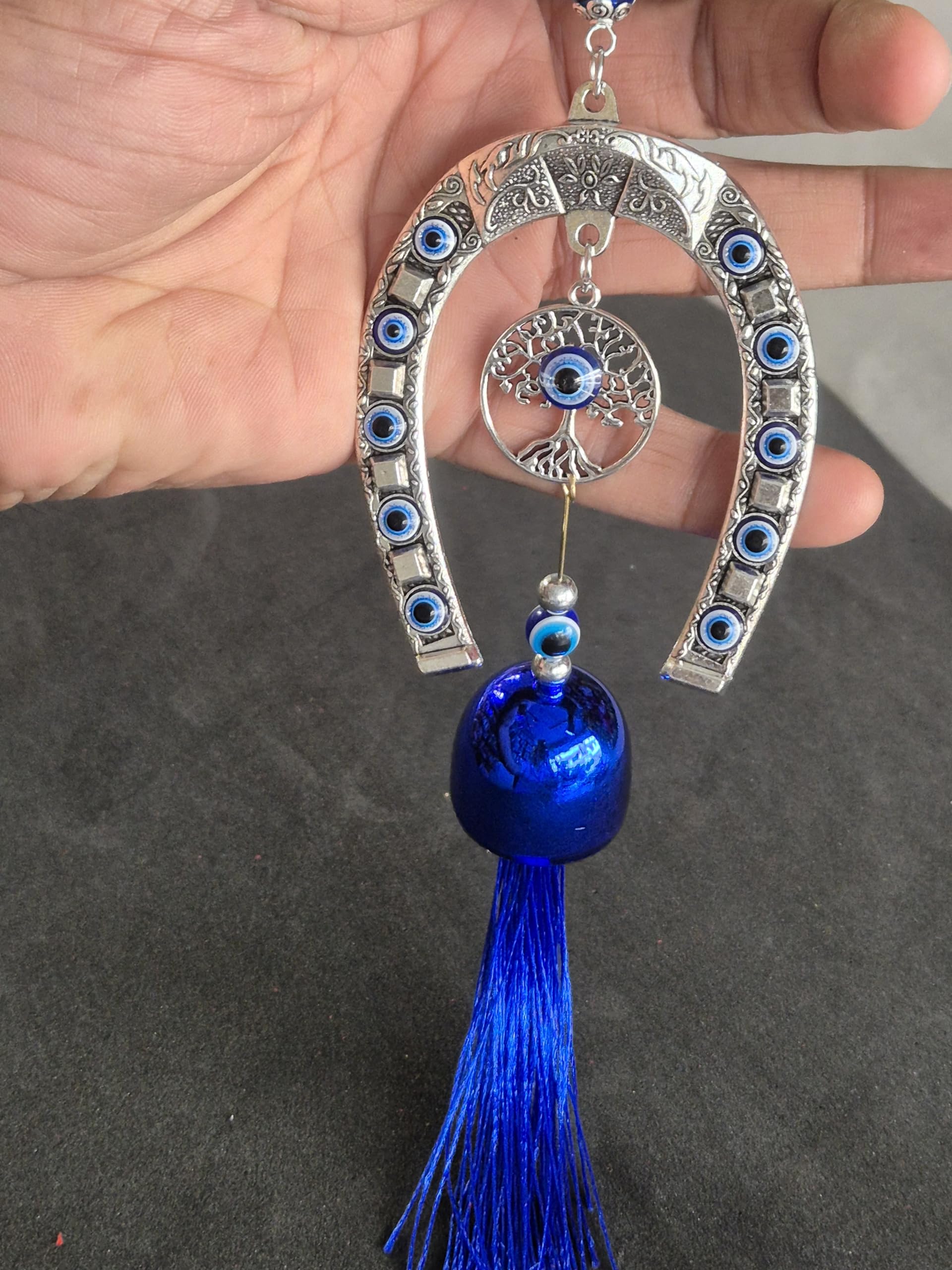 DT DECTONE Nazar Battu for Home Entrance Evil Eye Wall Hanging Horseshoe Nazar Battu for Home Protection, Good Luck Charm and Prosperity at Office and Home (B09PF4VKLW) Amazon Price History, Amazon Price Tracker