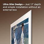 TCL 65” NXTVISION Frame TV 4K QLED, Dolby Vision IQ HDR & Dolby Atmos Smart TV with Google TV, Including Built-in Google Assistant with Voice Remote, Amazon Alexa Compatibility, and Flush Wall Mount
