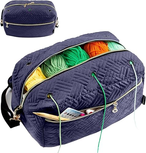 Bolsa Organizadora para Ganchillo - Bolsa para Tejer - Organizador de Almacenamiento de Hilos - Bolsa de Hilos para Ganchillo - Soporte de Hilos