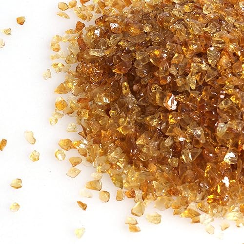 Miniatura 3 de Alan Stone - Grava de vidrio reflejante de alto brillo, gemas o gotas de fuego, piedras de cristal de fuego, para chimenea, pecera, acuario o