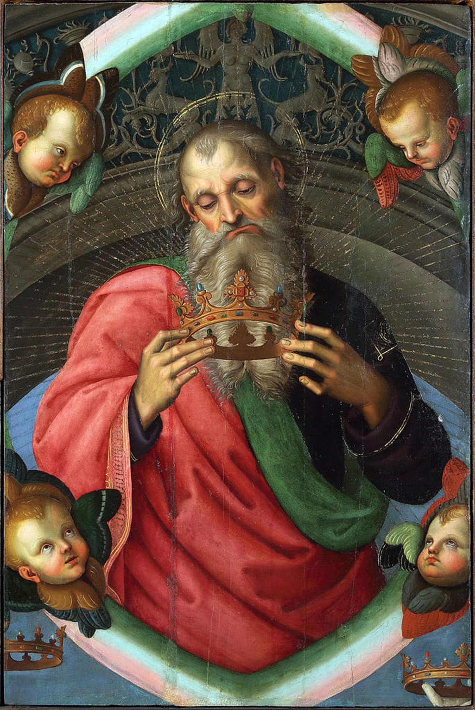 ARTXLXXBN Famous Art Print Poster Vintage Wall Art God the Father by Raphael Canvas Art Poster for Home Decor 60x90cm