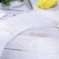 Vista 6 de Allazone 10 PCS Hojas de Lona de Malla Transparente para Hacer Bordados, Pantalla de Malla de Plástico Aida de Punto de Cruz para Manualidades