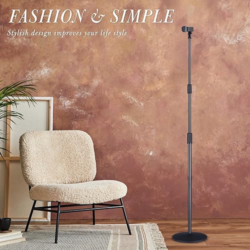 Miniatura 5 de Soporte para secador de pelo manos libres, soporte giratorio TAYUQEE para soplador de piso, secadora de alta resistencia con altura ajustable, ideal