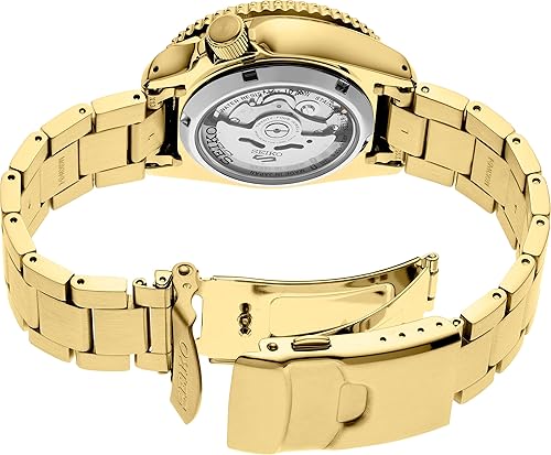 Miniatura 3 de SEIKO Reloj automático para hombre - Colección 5 Sports - Reloj deportivo para hombre con acabado dorado de acero inoxidable - Resistente al agua