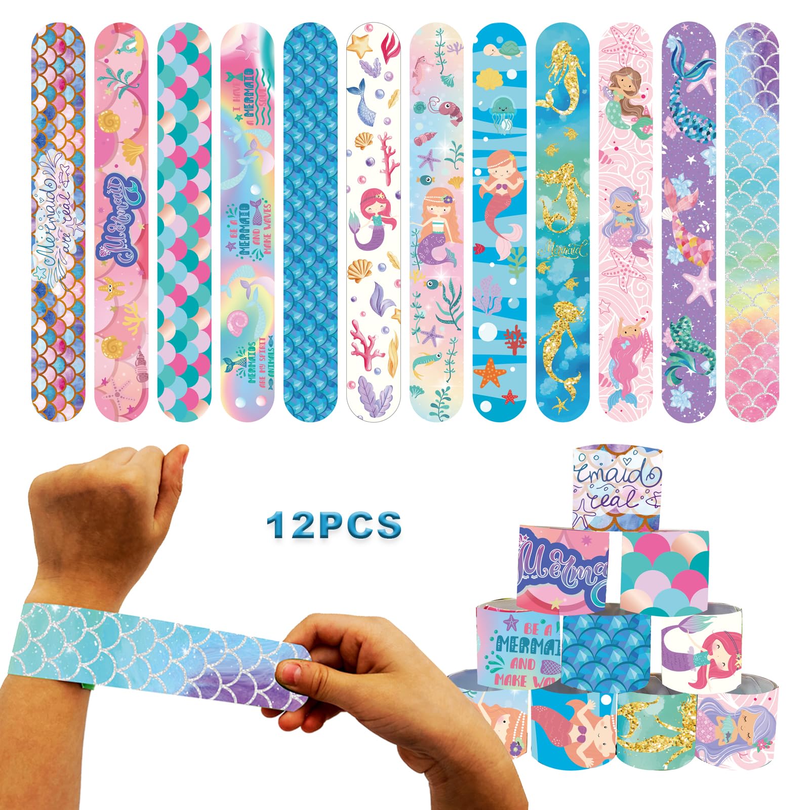 Zeemeermin Papier Snoep Geschenkdoos uitnodigingskaart Geschenken Zakken Meisjes Verjaardag Traktatie Zeemeermin Feestartikelen Decoratie, 12 stks DIY Doos