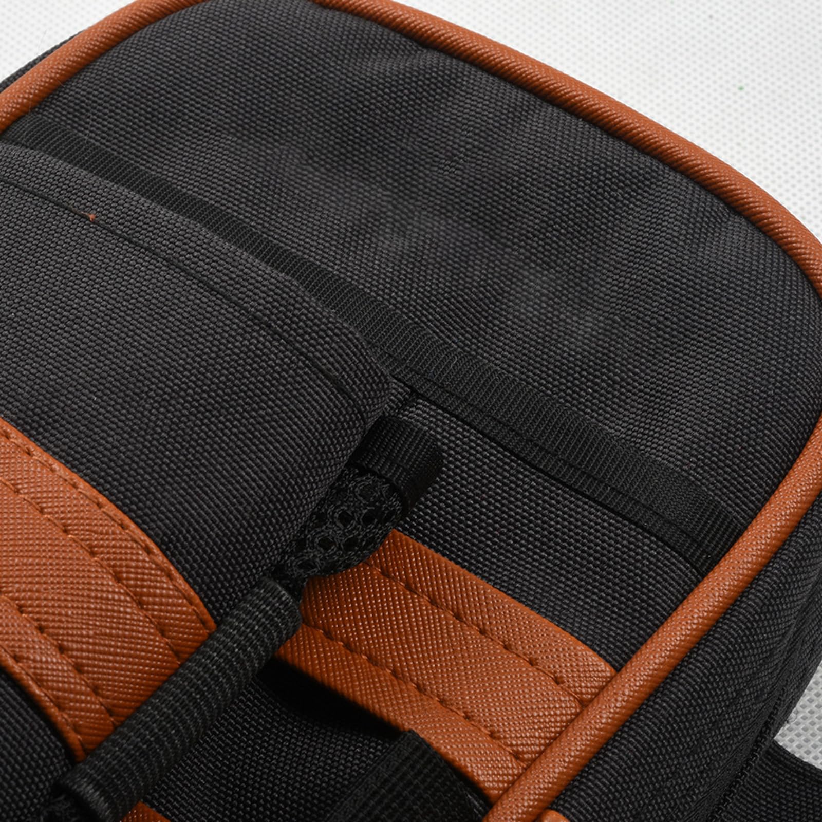 Modny pas golfowy unisex hojne wnętrze bezpieczne zamknięcie idealne do przenoszenia piłek urządzeń podczas ruchu torba golfowa z regulowanym paskiem, Czarny Czerwony, Jeden rozmiar