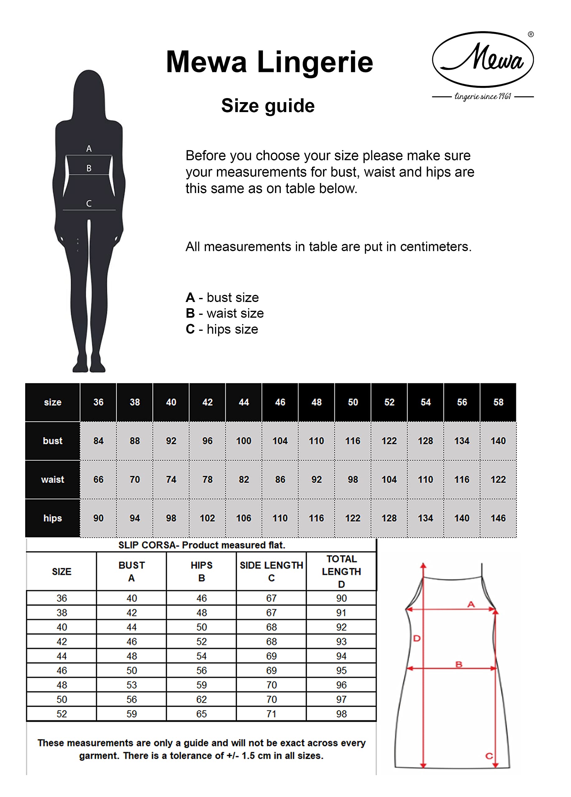 Mewa Sottogonna da donna Corsa, sottoveste piacevole al tatto, perfetta sotto un vestito, non statica, camicia da notte leggera