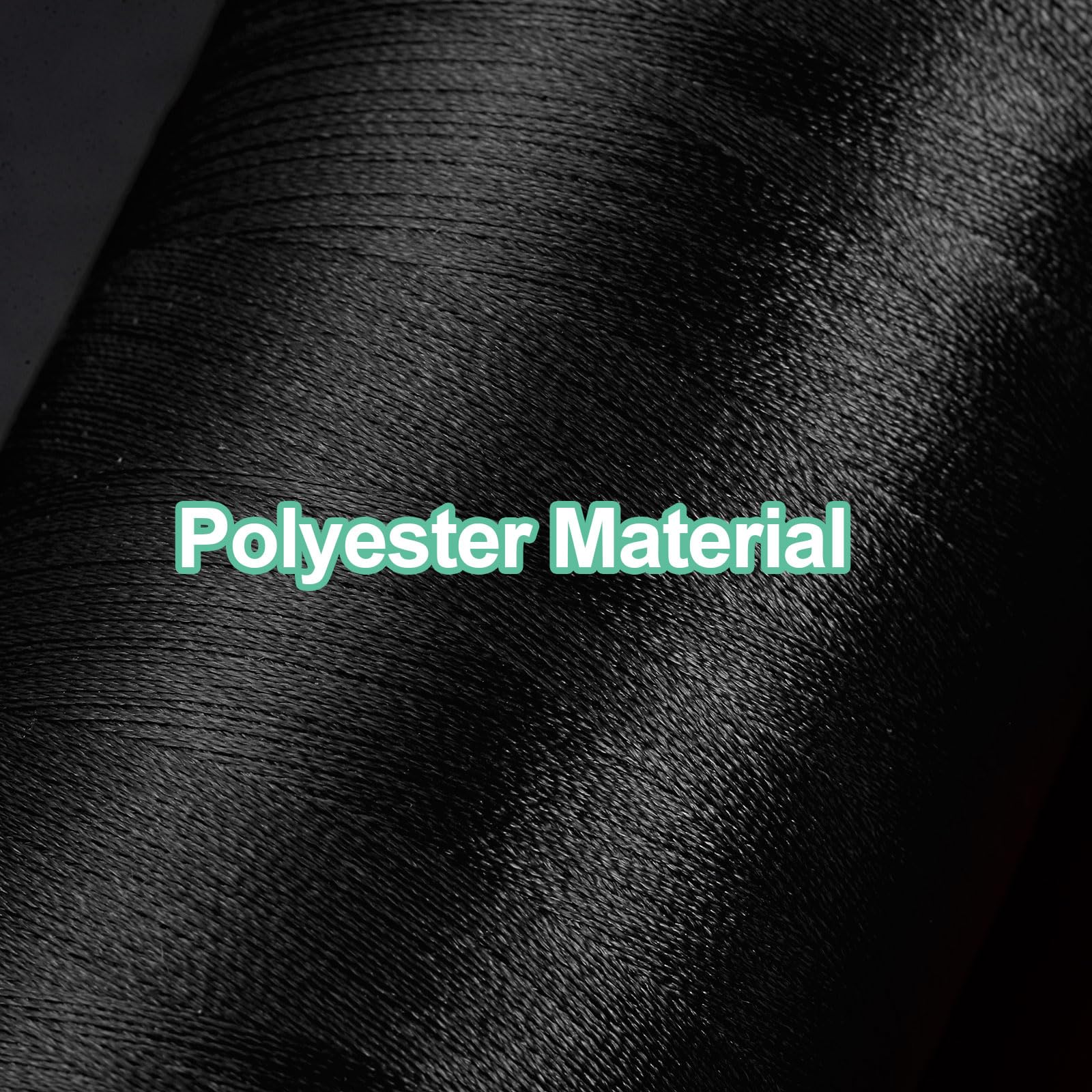 sourcing map 120D/2 Sewing Thread 4374 Yards Polyester Quilting Long Arm Thread All Purpose Hand Stitching Machine Embroidery Threads for Sewing Quilting Piecing and Sewing Machine Black - Image 4