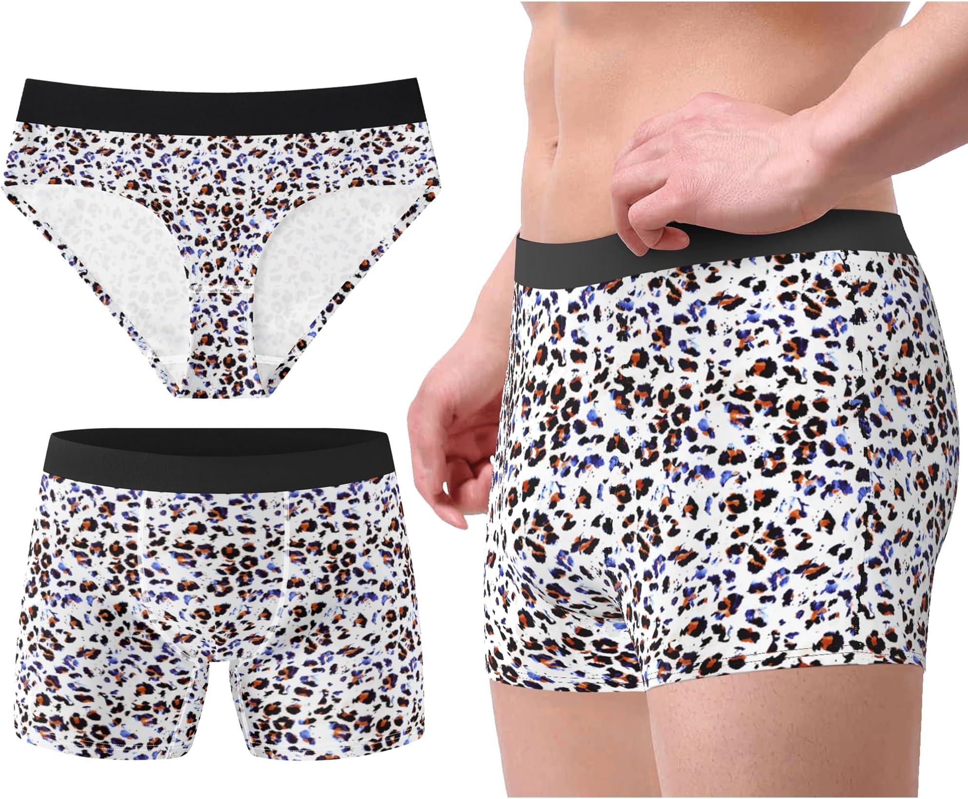 Couples Funny Underwear for Mens and Womens Stretch Romantic Valentines Underwear Hilarious Gag Gifts