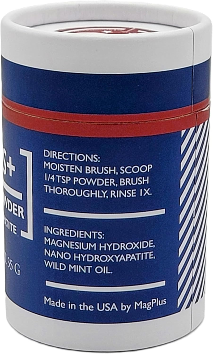 MagPlus+ Premium Toothpowder, Mint, 35 g, Magnesium and Hydroxyapatite, Acid Protection, Remineralize Enamel, Relieve Sensitivity, & Whiten Teeth, Antiplaque, Made in USA (35 g, Wild Mint) - Image 2