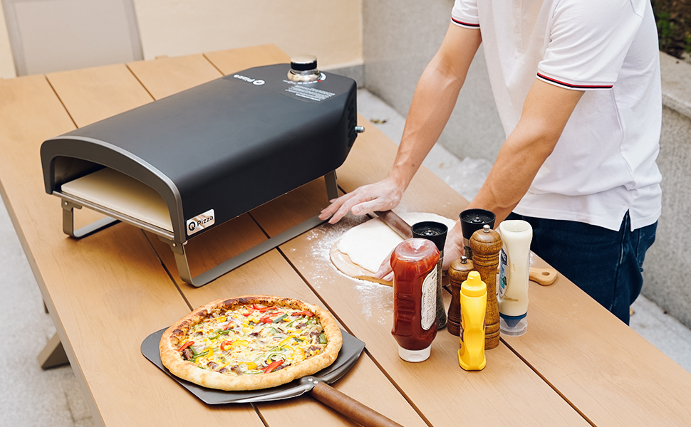 人文 #OUTDOOR Amazon.com: Q Pizza Outdoor Pizza Oven, Portable Gas Pizza Oven